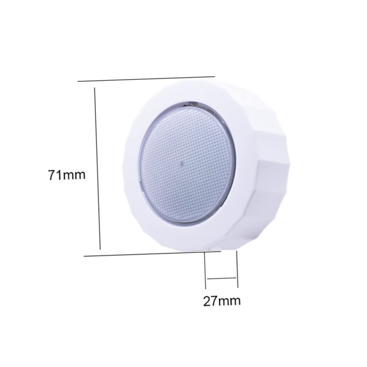 Lámpara Luz Nocturna inalámbrica Luz Nocturna LED Luz de Ambiente Lámpara Nocturna Recargable de PVC Blanca para niños pequeños lámpara