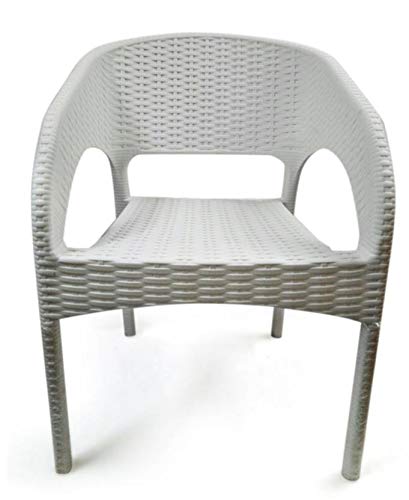Image of CELLO Kraze Chair - White | Strong and Durable | Easy to Clean | Chair for Living Room, Bed Room, Kitchen, Office Room, Outdoor | 3 Years Warranty