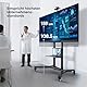 ONKRON TV Ständer rollbar für 55-90 Zoll Fernseher, max Last bis 90 kg, professioneller Wagen TV Standfuss höhenverstellbar, max VESA 800x600 mobiler Fernsehständer mit Rollen Schwarz TS1871-B