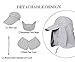JORMATT Women & Men Outdoor Sun Hat Fishing Hiking Running Gardening Hat with Face Neck Flap Protection Cover Removable Summer UPF 50+ Folding UV Sun Cap, Gray