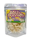 Bath Bunnies. 15 Lotus Scented, Rabbit Shaped Bath Pearls. Ideal Stocking Filler, Advent Calendar Filler. Rabbit Themed Gift. Quirky Gift. Easter Gift.