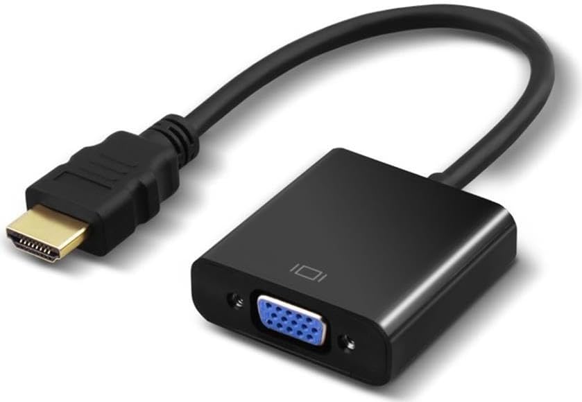 HDMI To VGA Kablosu Çevirici Dönüştürücü Adaptör HDMI VGA Monitör Kablosu 4487