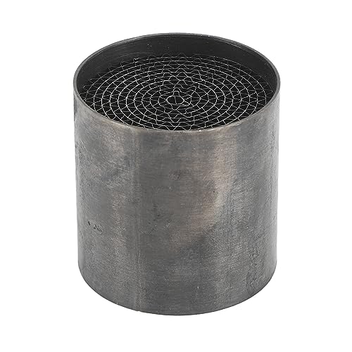 TKSE Catalizador De Tubo De Escape De Motocicleta, Catalizador De Silenciador De Escape Medio Delantero De Acero Inoxidable Universal Para Moto(48 * 50mm)