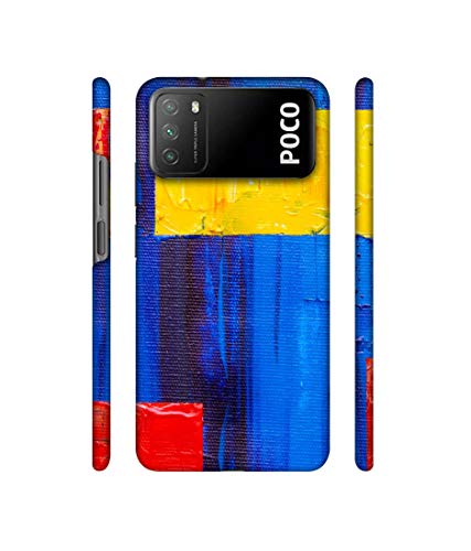 Image of Amazon Brand - Solimo Designer Rectangle On Canvas 3D Printed Hard Back Case Mobile Cover for Mi Poco M3