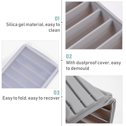 Molde para cubitos de hielo de silicona Healeved miniatura 6