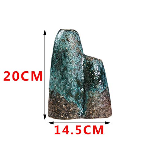 Keramische Vaas Thuiskantoor Woonkamer Tv-kast Entree Aanrecht Vaas Gedroogde Bloemen Simulatie Bloem Decoratieve Vaas 24.7x16.8cm, 20x14.5cm, 2 Stuks - Afbeelding 7