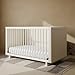 Storkcraft Kyoto Deluxe Convertible Crib with Bonus Toddler Guardrail (Frosted Oat) – GREENGUARD Gold Certified, Toddler Guardrail Included in Box, Fits Standard Crib Mattress
