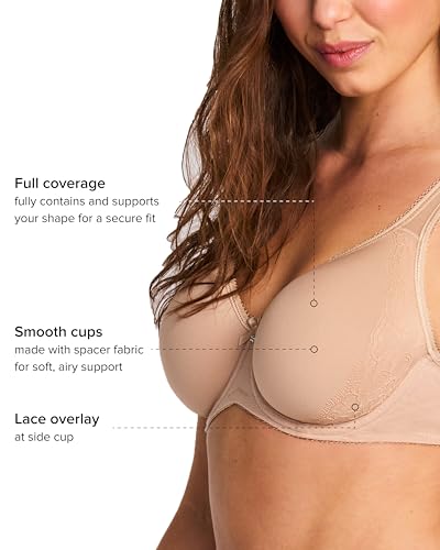 Image of Wacoal Women's Retro Chic Lightly Padded Full Coverage Underwire Bra, 853186