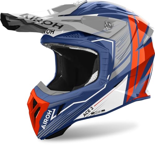 AIROH CASCO OFFROAD AVIATOR ACE 2 ENGINE CERULEAN GLOSS L