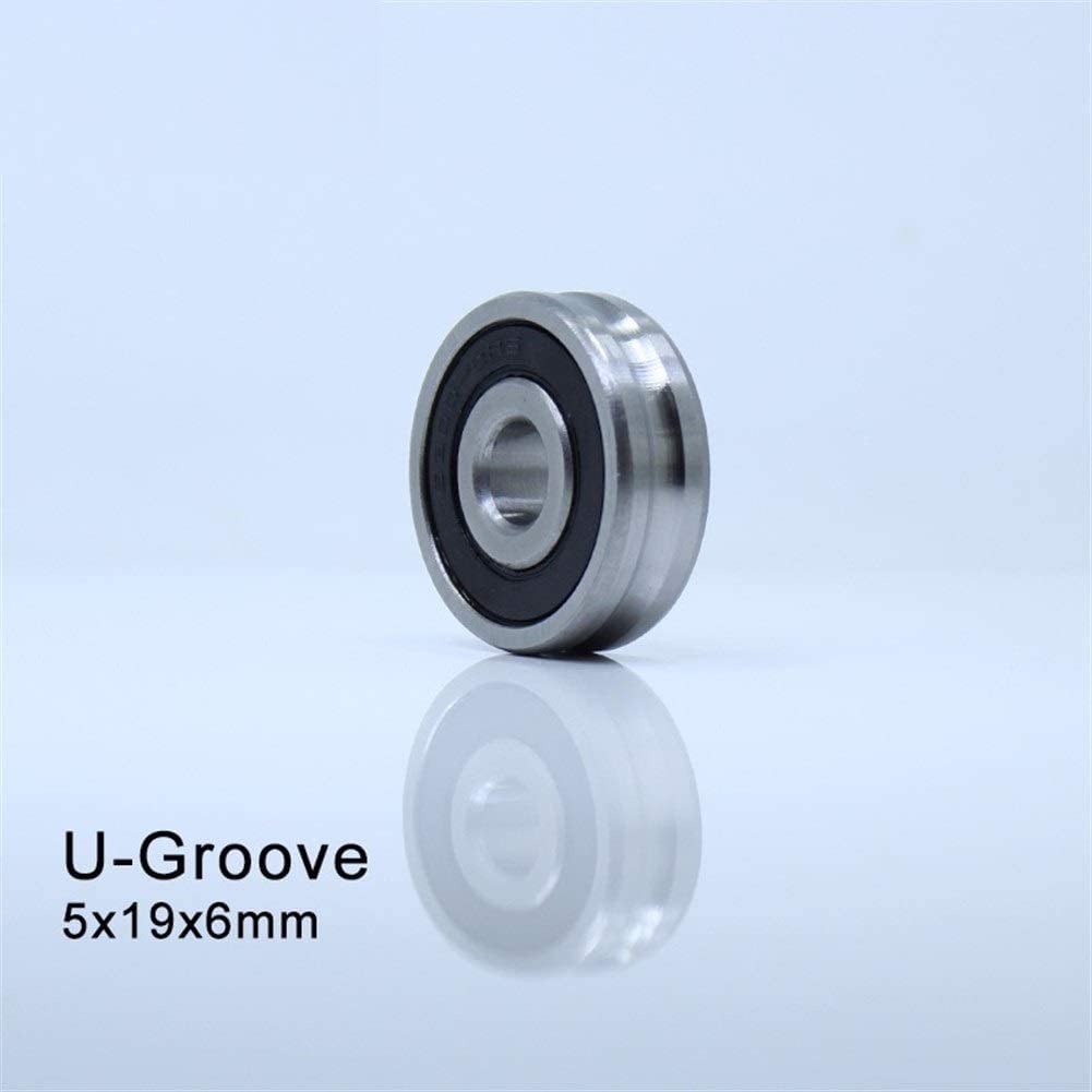 TMP1105 544162 pierścień zewnętrzny z łożyskiem U-Nut, 5 x 19 6 mm, łożysko wałeczkowe z liną drucianą, ciężki żuraw, łożysko koła U-Nut, 10 sztuk (051906U2 1)