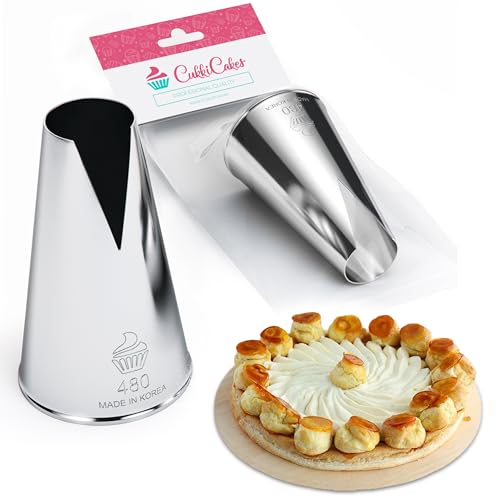 Cukkicakes Beccuccio per Sac a Poche Professionali (480) per decorare Saint Honore Torte, Cupcake e Biscotti - Bocchette per Pasticceria prodotte in Corea