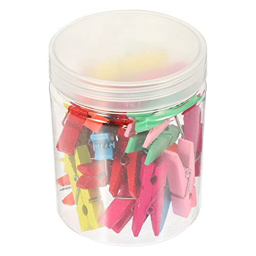 EXCEART 150 PCS Push Pino de Madeira Foto Empurrar Pino de Madeira Clipe de Artesanato Push Pin Foto