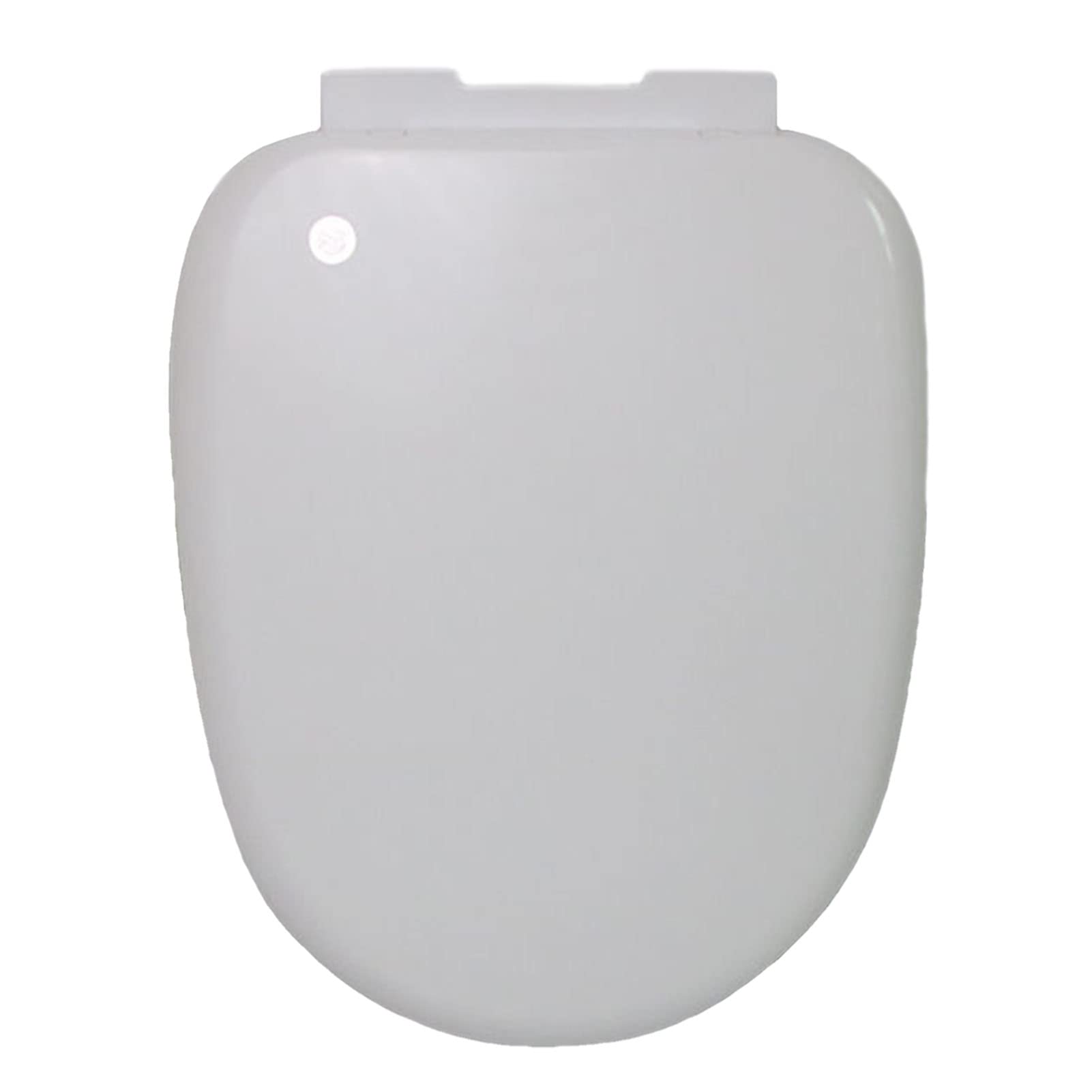Elongated Toilet seat, Strong Hinges White, Adjustable, Lightweight, Durable, Portable, User-Friendly, Compact, Slow, Close, Plastic