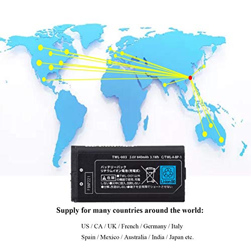 Ostent 840Mah 3.7V Rechargeable Battery Pack Replacement For Nintendo Ndsi #TOP3