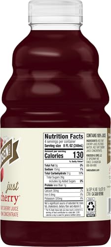 Image of R.W. Knudsen Just Tart Cherry Juice, 32 fl oz (Pack of 1)