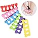 24 PCS Pedicure Toe Separators, Soft Foam Toe Dividers, Colorful Heart Pedicure Tools Set for Nail Polish Professional Manicure Spa Tools for Men Women