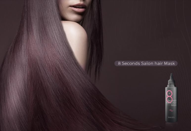 Miniatura 5 de Masil - Máscara capilar de 8 segundos, hermoso cabello y cuero cabelludo más saludable, cuidado suave y ligero para cabello dañado, dando brillo y