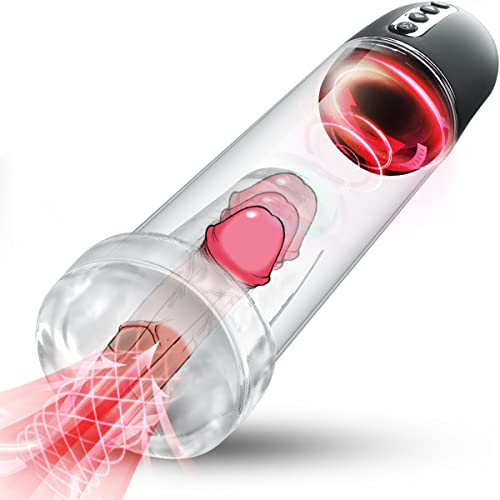 Electric Penis Pump 2In1 Automatic Male Masturbator With 6 Sucking Modes Male Sex Toys - Pumps & Enlargers, Dick Vacuum Pump For Penis Longer Bigger Harder Adult Toy For Men Sex Pleasure #TOP1