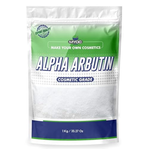 Myoc Alpha arbutin Powder | Cosmetic Grade Raw Material for DIY and Skincare - 1 Kg / 35.27 Oz