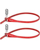Hiplok(ヒップロック) Z LOK Twin Pack 多機能保護ストラップロック 2本入 レッド 内寸40cm