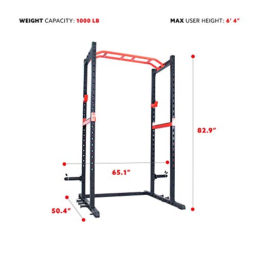 Sunny Health & Fitness Power Zone Strength Rack Power Cage - SF-XF9925, black by Sunny Health & Fitness - Image 5