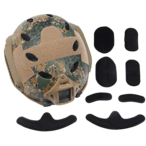 Casque Fast avec lunettes de protection intégrées type PJ pour airsoft et paintball - 6