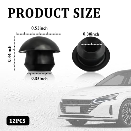 Image of 12PCS Bottle Jack Oil Filler Plug,9mm Rubber Floor Jack Parts for Sealling Hydraulic Jack Oil Ports,Universal Hydraulic Jack Parts Accessories