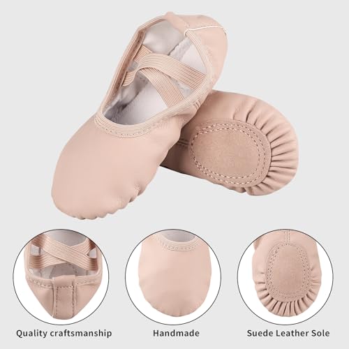 Girls Ballet Practice Shoes,Yoga Shoes for Dancing,Slippers for Kids Toddler2