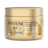 Pantene Miracle Rescue Curl Define & Shine Leave-On Conditioner, 10.1 FL OZ