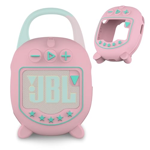 BCWXION �V���R�[���J�o�[�P�[�X for JBL Clip 5 Ultra Portable Bluetooth Speaker�p�A�ی�X�L���A�N�Z�T���[�i�X�^���h�@�\�t���j(�s���N�A��F)