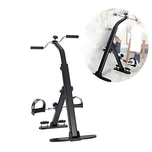 Klappbarer Arm- und Beintrainer mit LCD-Monitor, einstellbarem Fitnesspedalrad, Fitnessgeräten für Senioren und zur Wiederherstellung älterer Menschen