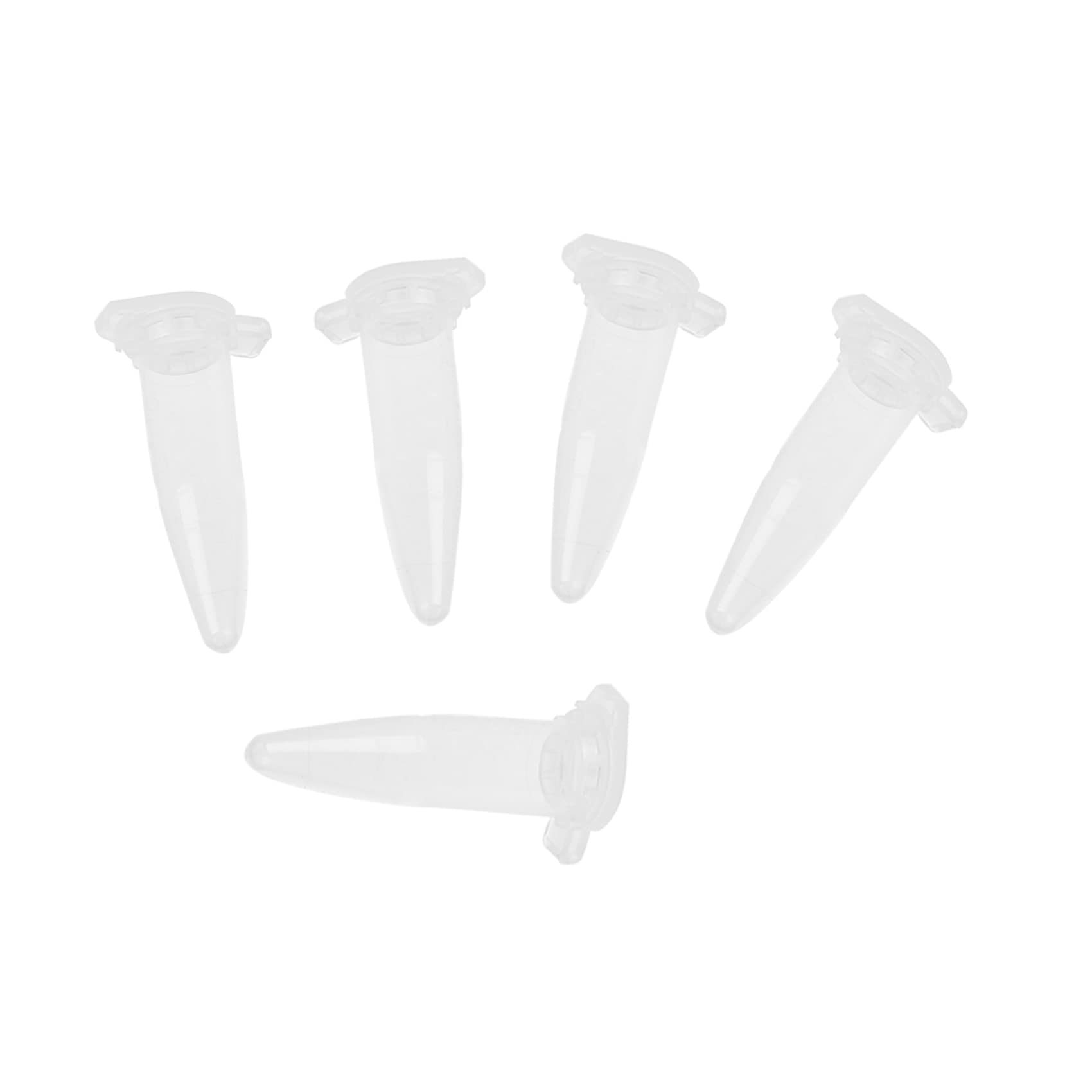 Lot de 4000 tubes de centrifugeuse en plastique imprimé de laboratoire transparent 0,5 ml