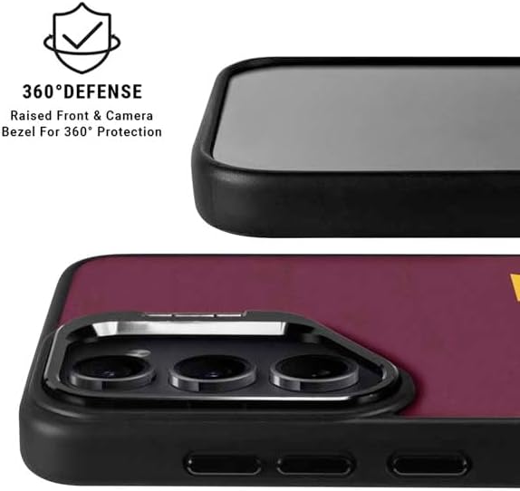 Skinit Kickstand Phone Case Compatible with Galaxy S24 Plus - Officially Licensed NFL Washington Commanders Distressed Design