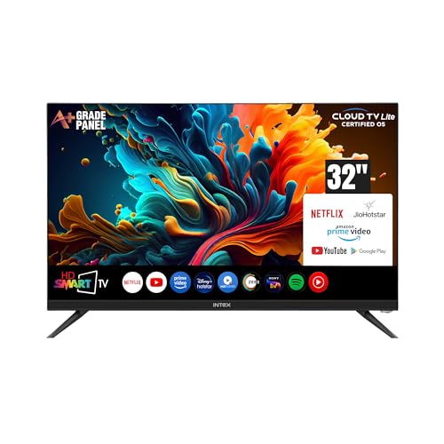 Image of Intex 80 cm (32 Inch) HD Ready Smart Cloud TV with Android 9.0 | A+ Grade Panel | Frameless Design | SHF32111