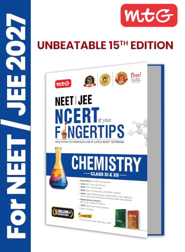 Image of MTG NCERT at your FINGERTIPS Chemistry For NEET & JEE Exam 2026-2027 | NCERT Exam Scorer, Concept Priority Tracker, HOTS MCQs, Mind Maps & DPP with HD ... Edition (Based on NEET /JEE Pattern)