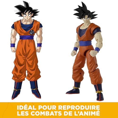 BANDAI - Dragon Ball Super - Figurine articulée Dragon Stars 17 cm - Goku - Licence Officielle Dragon Ball - Figurine articulée Goku - Jouet Enfant 4 Ans et + - 36774