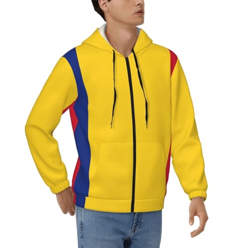 Sweat à capuche zippé Roumanie homme contre le froid