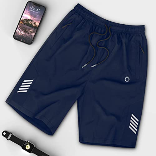 Ihuan Men's Gym Athletic Hiking Shorts - Workout Shorts For Men 7 Inch Inseam With Pockets For Basketball Running #TOP4