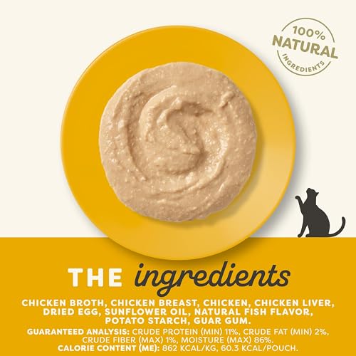 Image of Applaws Natural Premium Wet Cat Food for Adult Cats, Chicken Recipe Mousse Pack of 12 x 70g Pouches