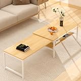 LunarLight ローテーブル 幅伸縮80.5-142.