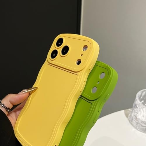 Coque iPhone 13 Pro Max silicone rigide anti-glisse noire à vague