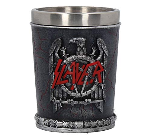 Nemesis Now B4132M8 Slayer Shot Glass 7Cm Black, Resin W/Stainless Steel Insert , Grey #TOP3