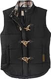 Legendary Whitetails Women's Quilted Toggle Puffer Vest, Black, Medium