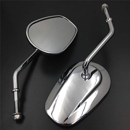 SMT-Chrome Rearview Shining Shining Mirrors Compatible With H-D FLSTC FXDB DYNA FXDF FLSTF 8mm [B013JV6TUG]