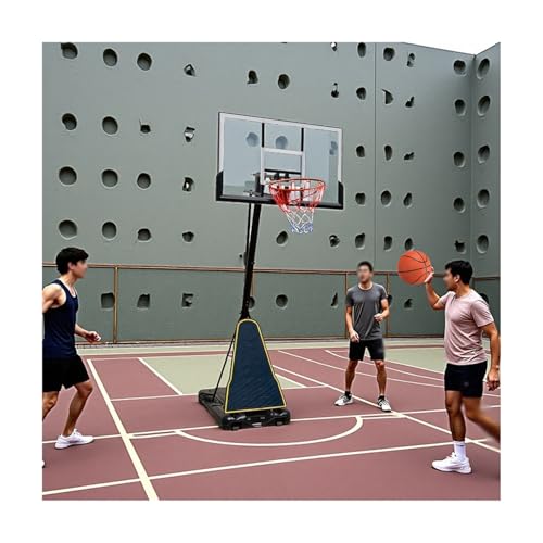 Aro De Baloncesto Portátil, Aro De Baloncesto Ajustable De 8~10 Pies Al Aire Libre con Tablero De PC, para Jóvenes, Adolescentes Y Adultos
