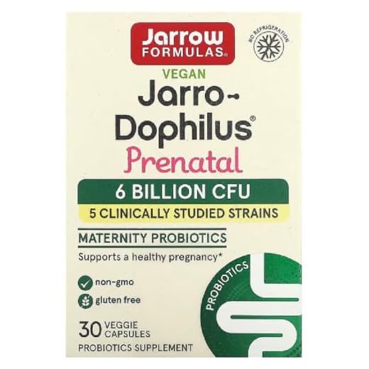 Jarrow Formulas - Jarro-Dophilus Prenatal | 6 Milliarden KBE für die Schwangerschaft - 30 Kapseln