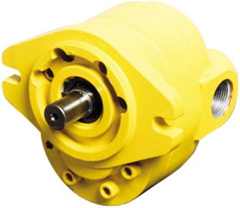 CROSS Manufacturing 300024 50P038 RBASA Aluminum Hydraulic Gear Pump, Right Hand Rotation, SAE"B" Mounting, Splined Shaft, 3.80 Cu in/Rev Displacement, Orange