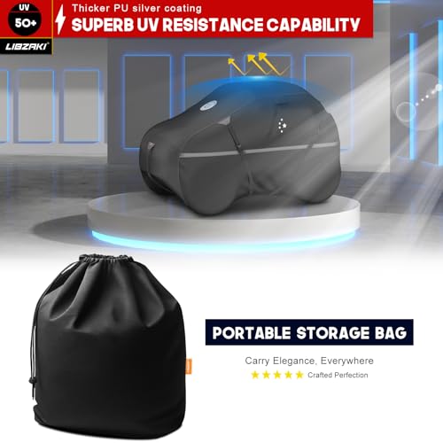 LIBZAKI UTV Cover,420D Waterproof UTV Covers 2-3 Seater/4-6 Seater Heavy Duty for Polaris Ranger RZR Yamaha Rhino Can-Am Commander Defender Maverick X3 Pioneer Kawasaki Mule Sxs Teryx Black-XL