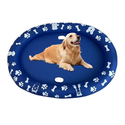 Bañera para perros – Lavabo inflable, piscina antideslizante para mascotas, contenedor de baño flotante plegable, equipo de juego acuático resistente a los arañazos | Para entrenamiento de cachorros