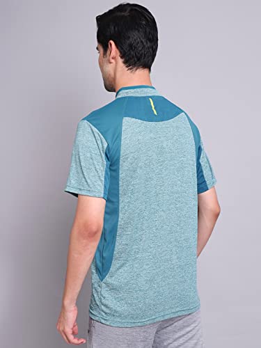 Image of TECHNOSPORT Men's Polyester Slim Fit T-Shirt
